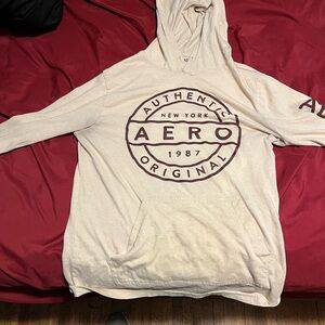 Aeropostale Cream Hoodie with Graphic
